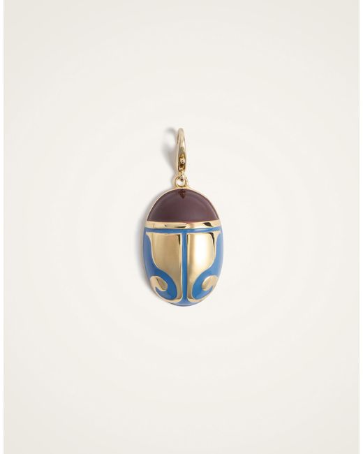 LaDoubleJ Brown Mini Jj Scarab Charm