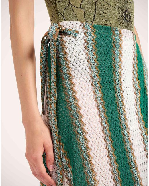 LaDoubleJ Green Sarong Skirt