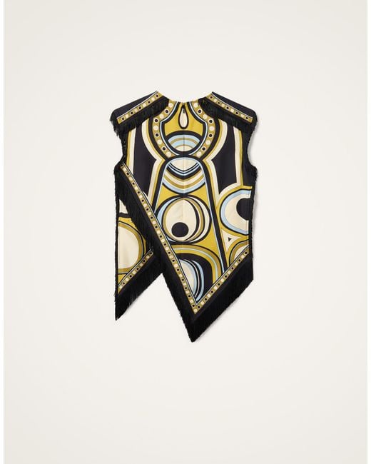 LaDoubleJ Multicolor Scarf Top