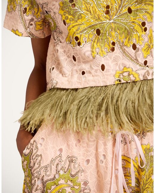 LaDoubleJ Metallic Drawstring Skirt