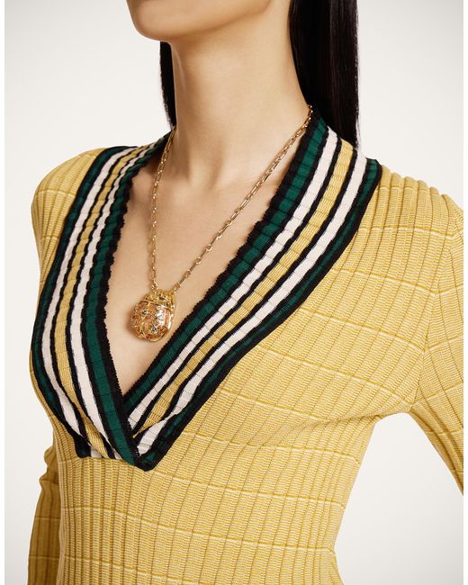 LaDoubleJ Yellow Releve Top