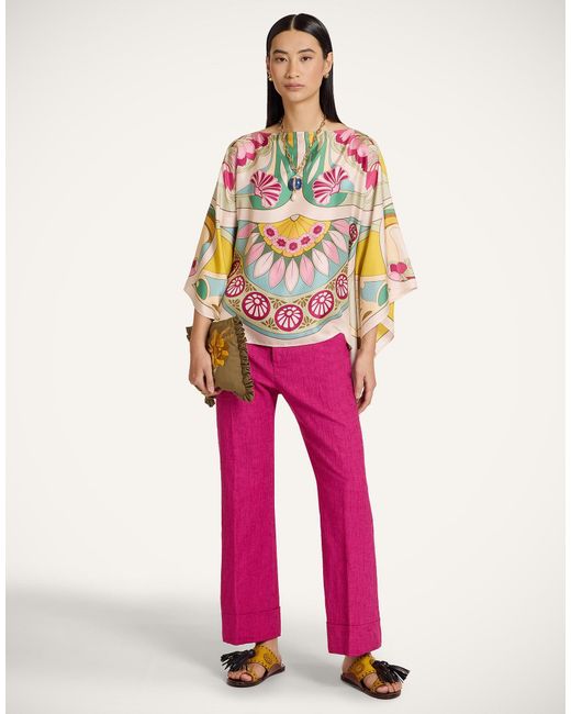LaDoubleJ Pink Foulard Top