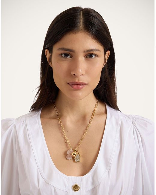 LaDoubleJ White Angel Charmed Necklace