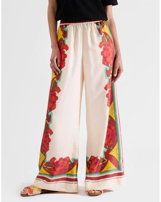 LaDoubleJ Red Palazzo Pants (placed)