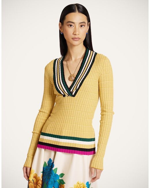 LaDoubleJ Yellow Releve Top