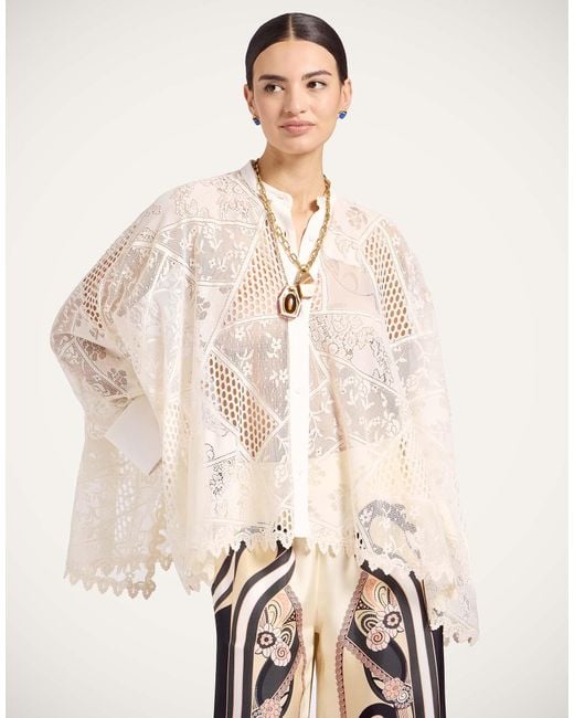 LaDoubleJ Natural Lacey Foulard Shirt
