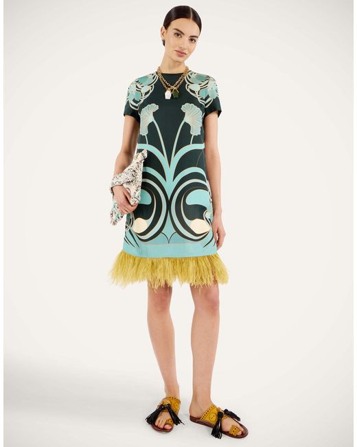LaDoubleJ Green Mini Swing Dress