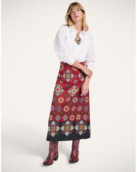 LaDoubleJ White A-Long Skirt