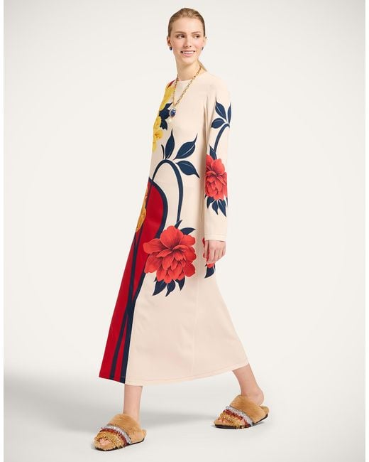 LaDoubleJ Red Long Sleeve Swing Dress