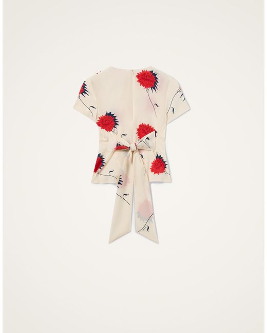 LaDoubleJ Red Chignon Top