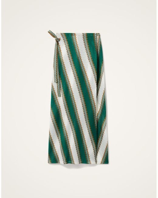 LaDoubleJ Green Sarong Skirt