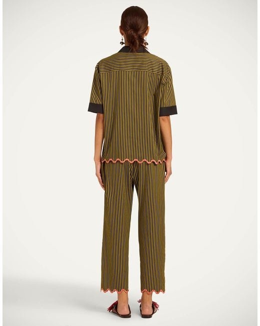 LaDoubleJ Green Drawstring Pants