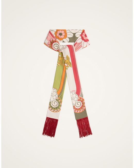 LaDoubleJ White Skinny Scarf