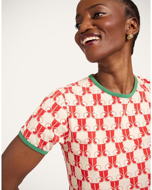 LaDoubleJ Red The Cu-Tee Crop
