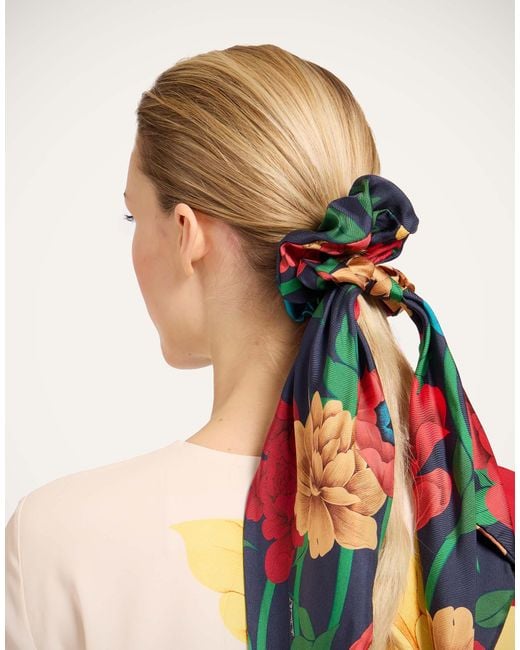 LaDoubleJ Blue Bow Scrunchie
