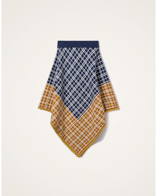 LaDoubleJ Blue Check Me Skirt