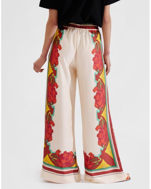 LaDoubleJ Red Palazzo Pants (placed)