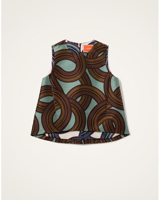 LaDoubleJ Brown La Scala Top