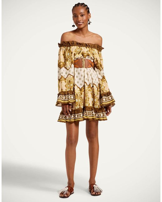 LaDoubleJ Natural Boho Mini Dress