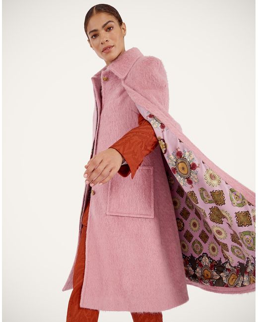 LaDoubleJ Pink Milano Cape Coat