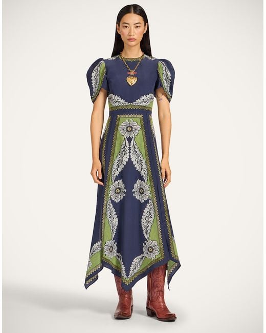 LaDoubleJ Blue Cherie Scarf Dress