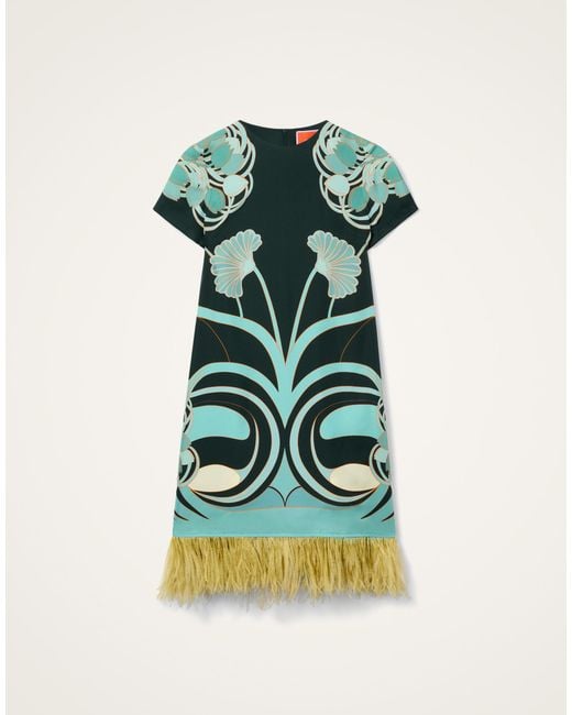 LaDoubleJ Green Mini Swing Dress