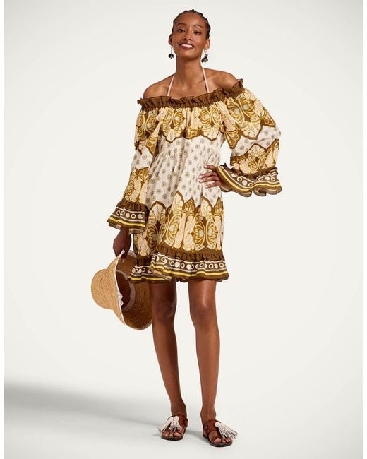 LaDoubleJ Natural Boho Mini Dress