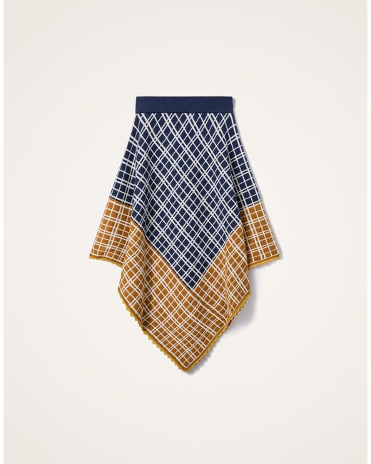 LaDoubleJ Blue Check Me Skirt