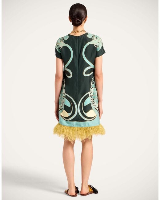LaDoubleJ Green Mini Swing Dress