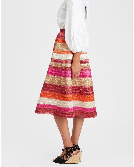 LaDoubleJ Reina Embroidered Skirt
