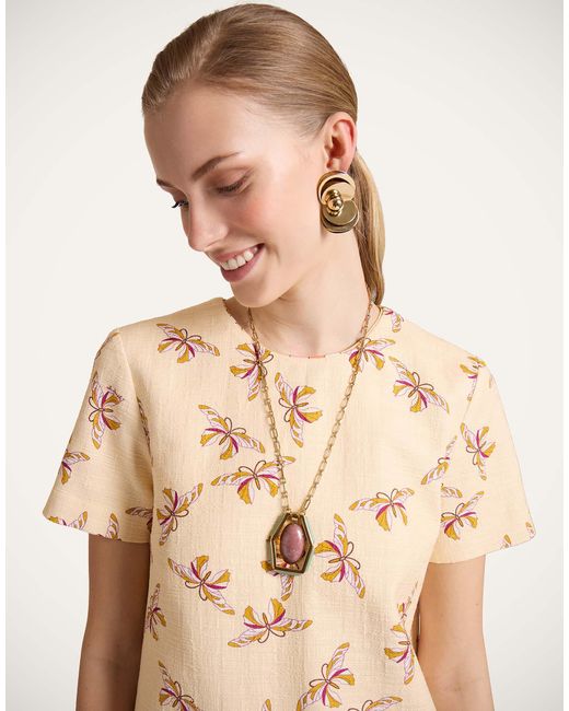 LaDoubleJ Natural Mini Swing Dress