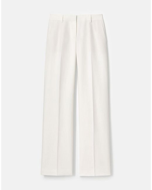 Lafayette 148 New York White Lafayette 148 Ny Plus-Size Linen Sullivan Pant