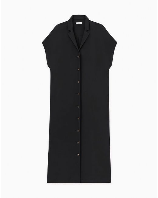 Lafayette 148 New York Black Plus-size Matte Jersey Short Sleeve Tunic Dress