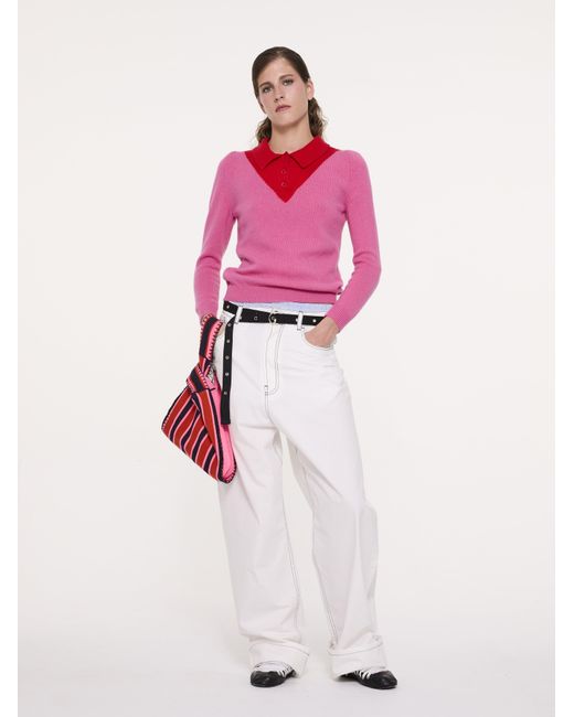 La Fetiche Pink Lory Polo Sweater
