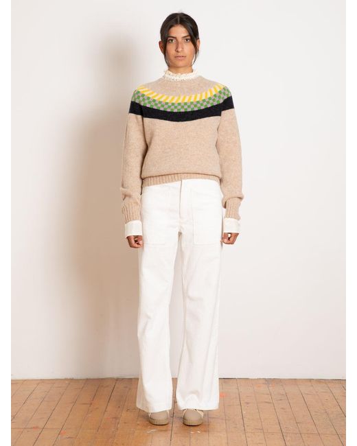 La Fetiche Multicolor Mildred Fairisle Shetland Sweater