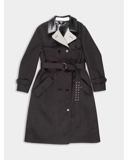 La Fetiche White Teddy Fitted Trench Coat