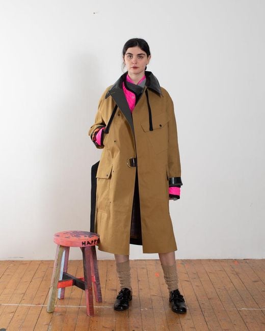 La Fetiche Multicolor Ryder Traditional Waterproof Trench Coat