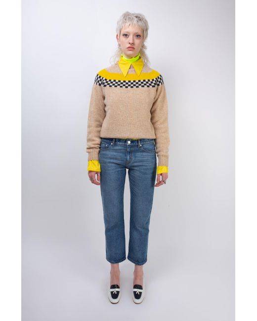 La Fetiche Blue Kate Cropped Denim Jeans
