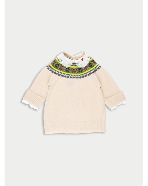 La Fetiche Natural Twigs Fairisle Sweater