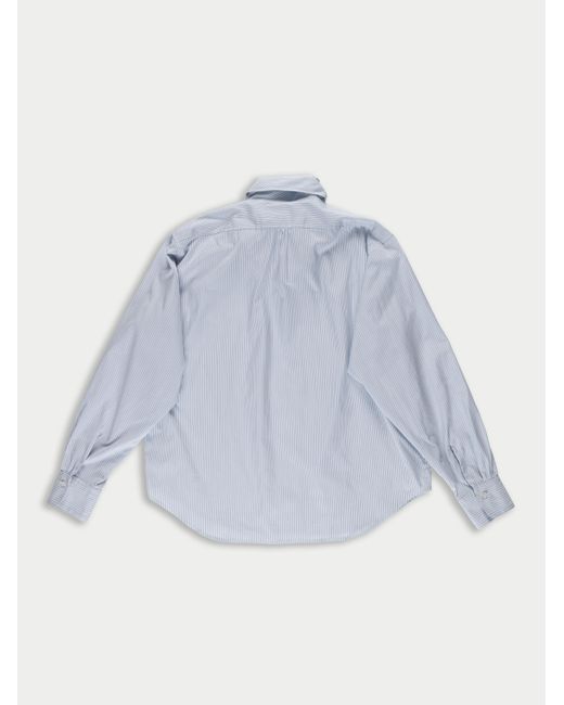 La Fetiche Blue Nusch Neck Tie Blouse