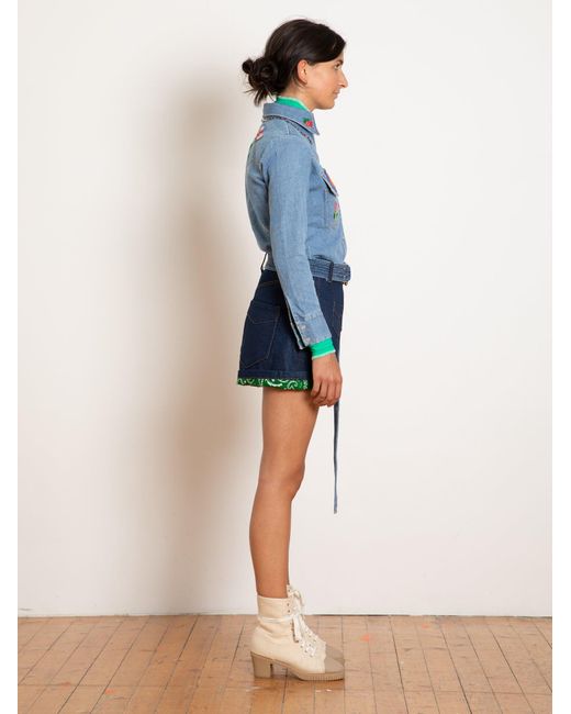 La Fetiche Blue Ono Stone Washed Denim Shirt