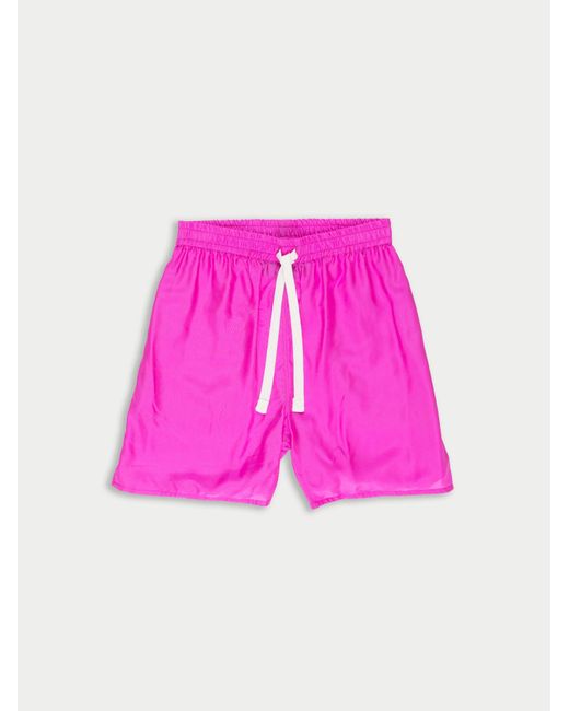 La Fetiche Pink Al Silk Boxer Short