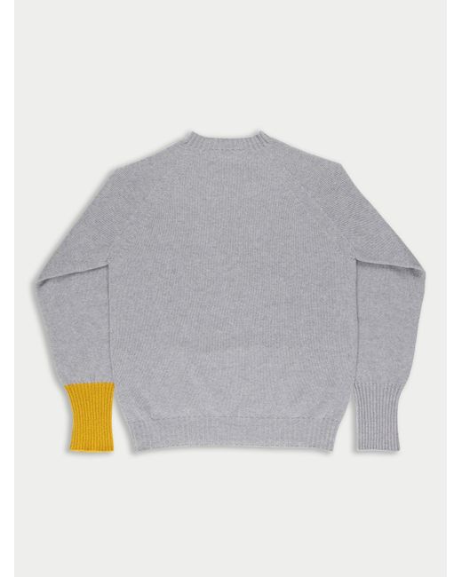 La Fetiche Gray Bryan Oversized Lambswool Sweater