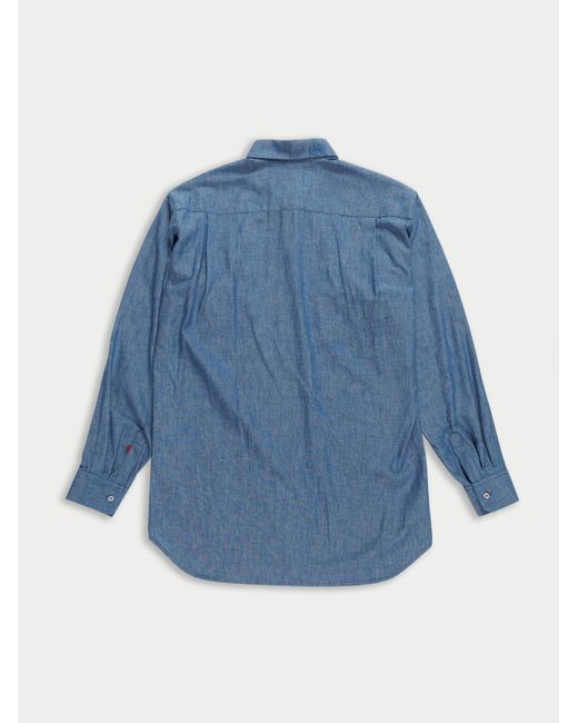 La Fetiche Blue June Menswear Colour Blocked Shirt
