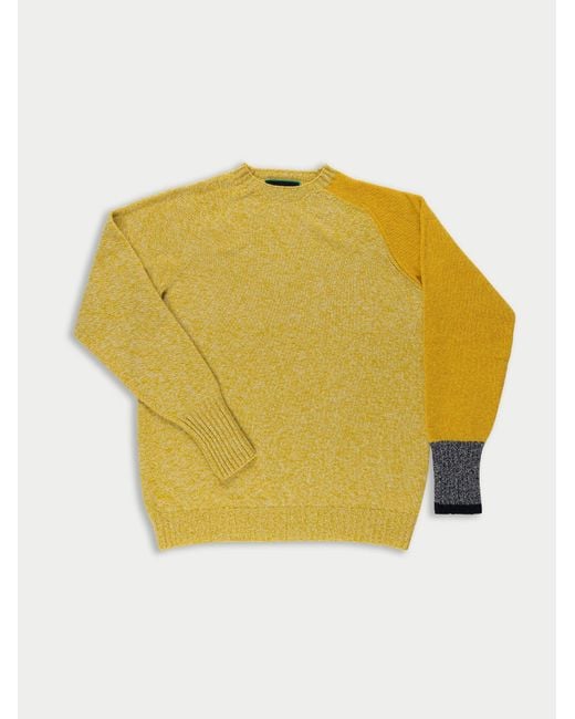 Women's Yellow Percy Crew Neck Jumper
