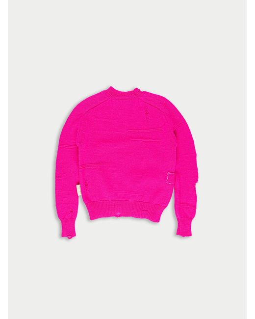 La Fetiche Pink Johnny Shunken Fit Sweater