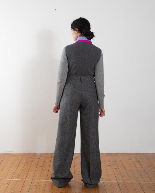La Fetiche Pink Plum Traditional 'Argyle' Intarsia Sweater