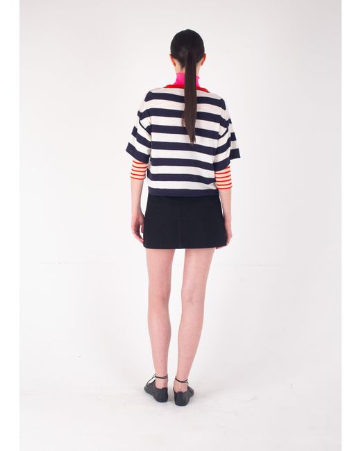 La Fetiche Red Elio Striped T-Shirt