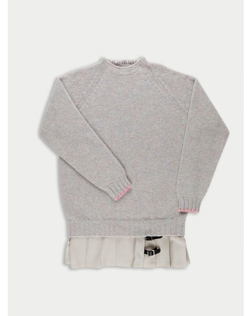 La Fetiche Gray Sydney Oversized Sweater Dress
