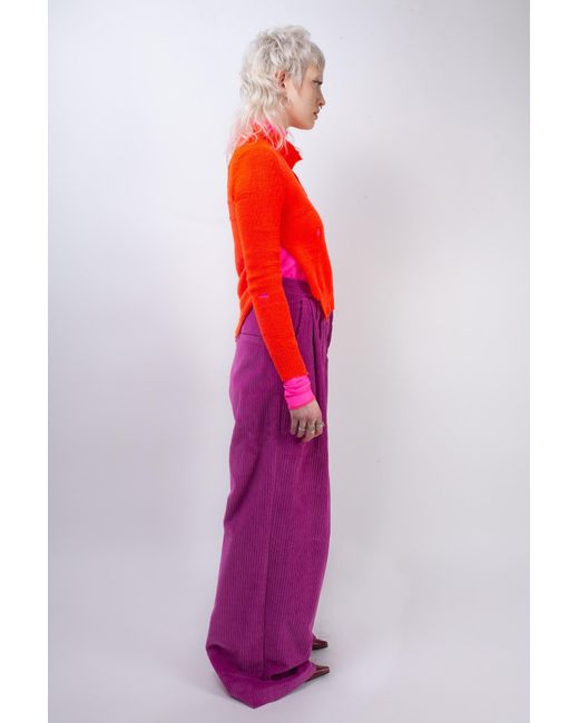 La Fetiche Red Johnny Shunken Fit Sweater